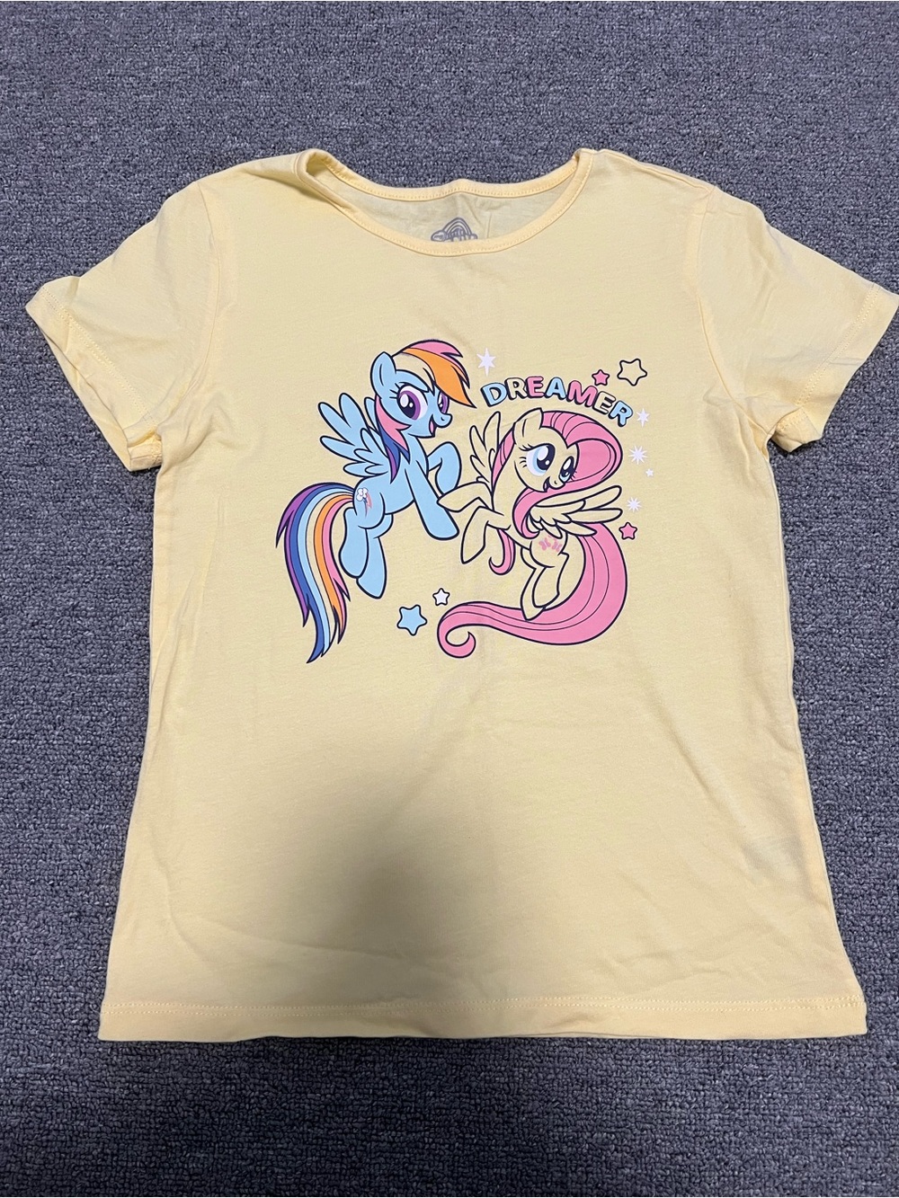 My Little Pony Yellow Tee with Rainbow Ponies